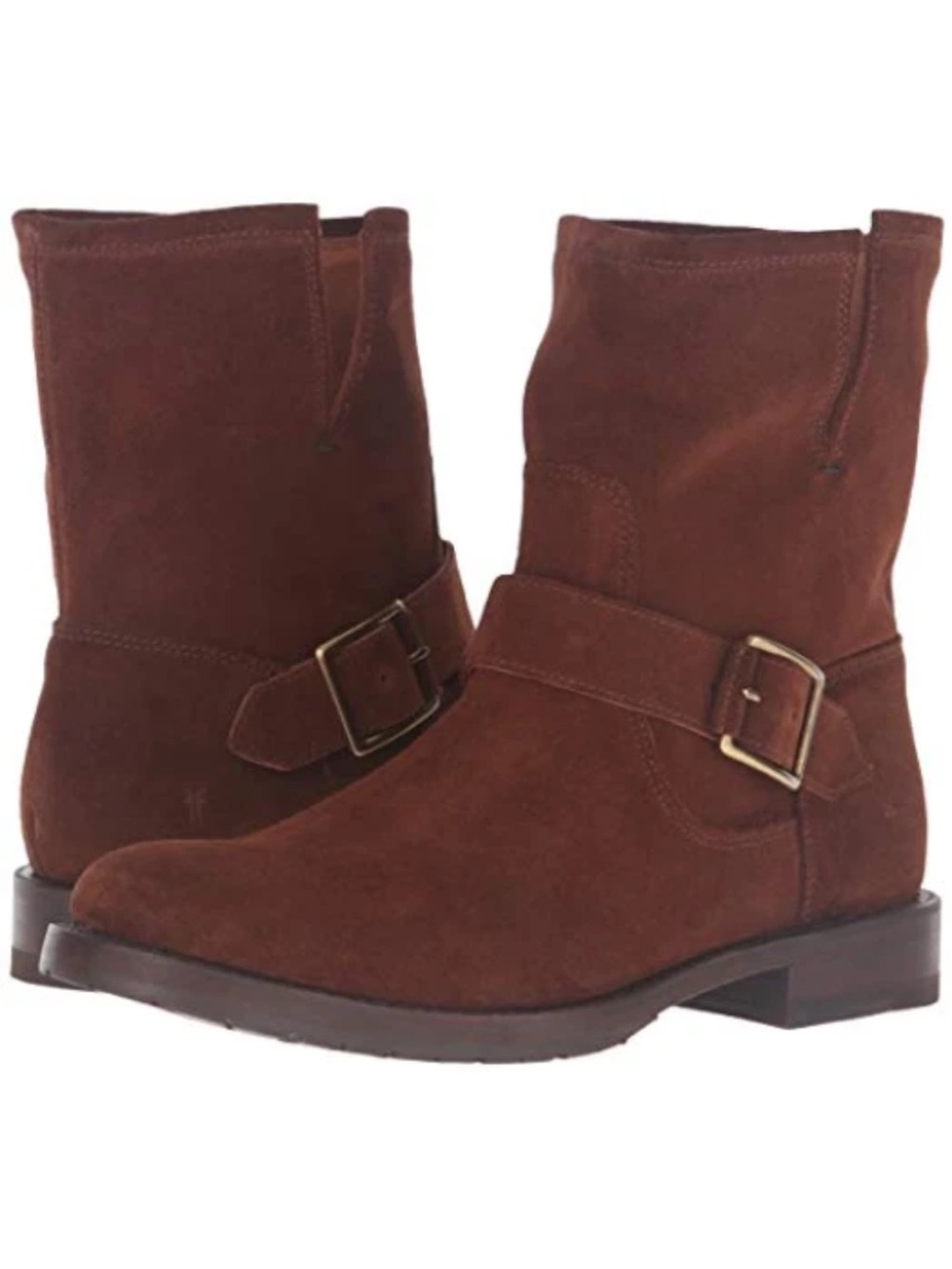 Frye Women's Natalie Short Engineer suede boots